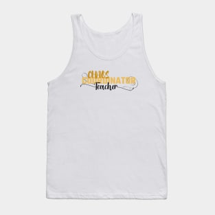 Funny Sassy Chaos Coordinator Design for Teachers Tank Top